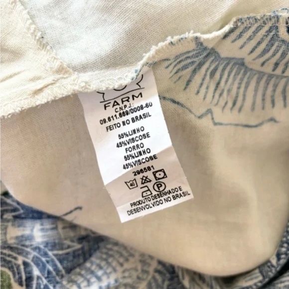 FARM Rio Blue and White Midi Dress - Picture 13 of 13